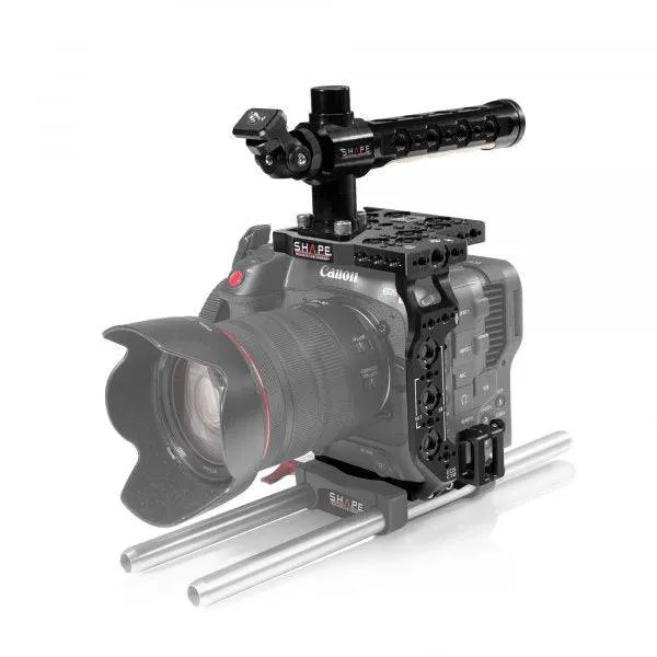 shape-canon-c70-kamera-cage-mit-top-handle-ahorn-holzgriff image 1