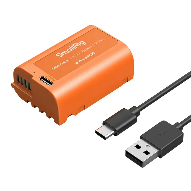 smallrig-4979-camera-battery-dmw-blk22-2520mah-usb-c-f-r-panasonic-lumix image 1