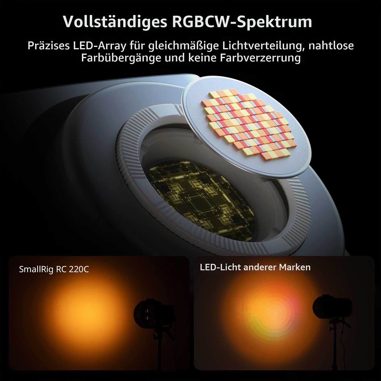 smallrig-5098-rc-220c-rgb-cob-videoleuchte-200-w-bowens-2500-10000k image 5