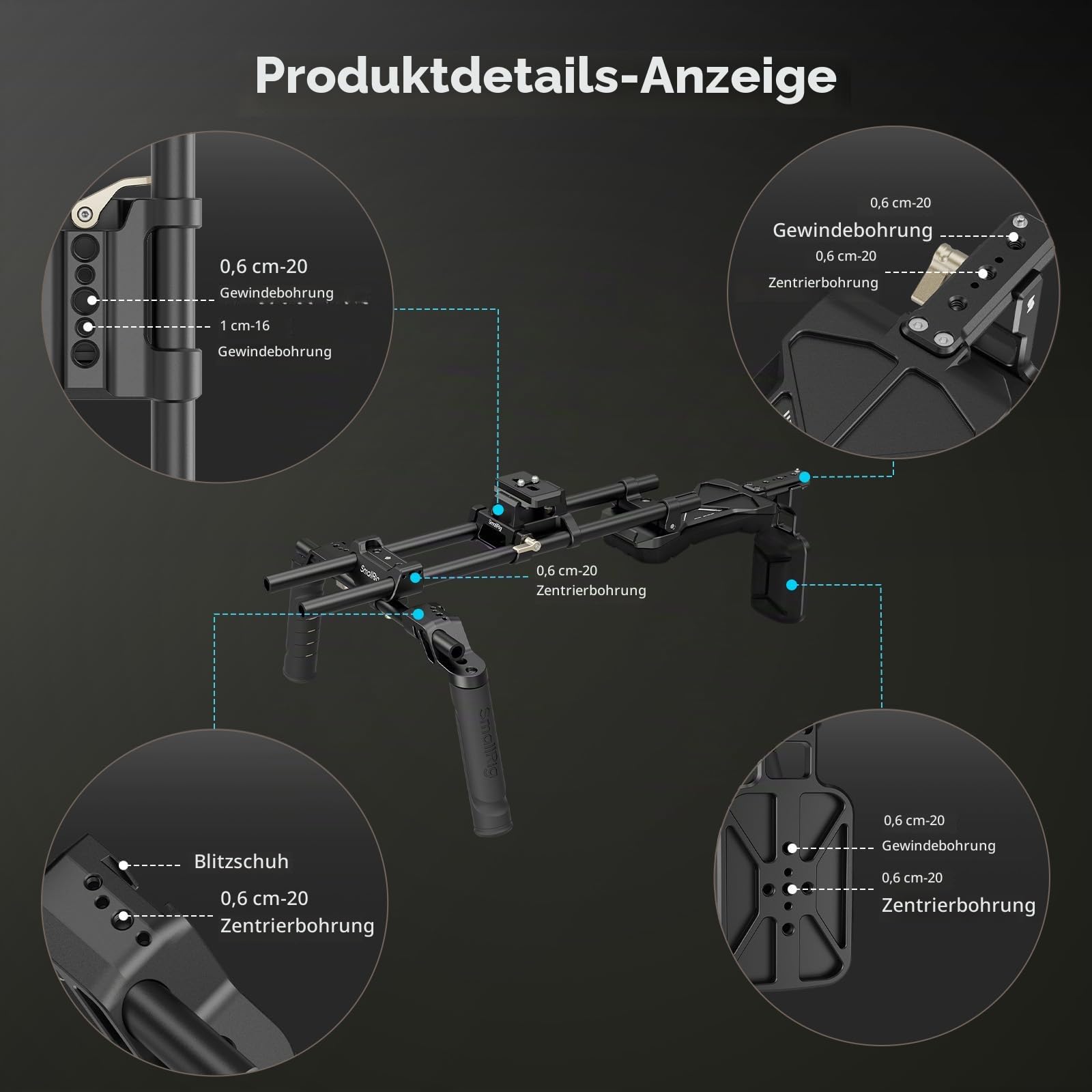 smallrig-schulter-rig-kit-4480b-klassik-mit-doppelgriff-und-15mm-stangen image 4