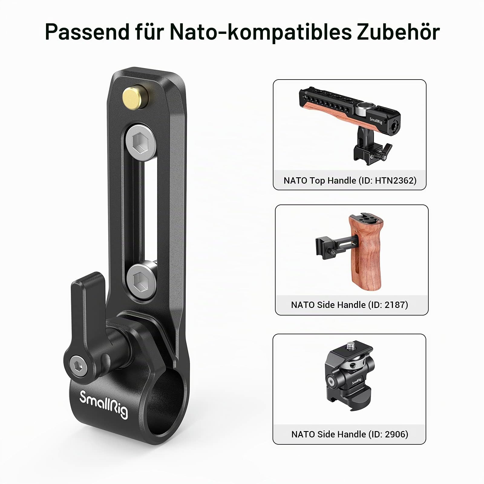 smallrig-3011-15mm-single-rod-clamp-mit-integrierter-nato-rail image 3