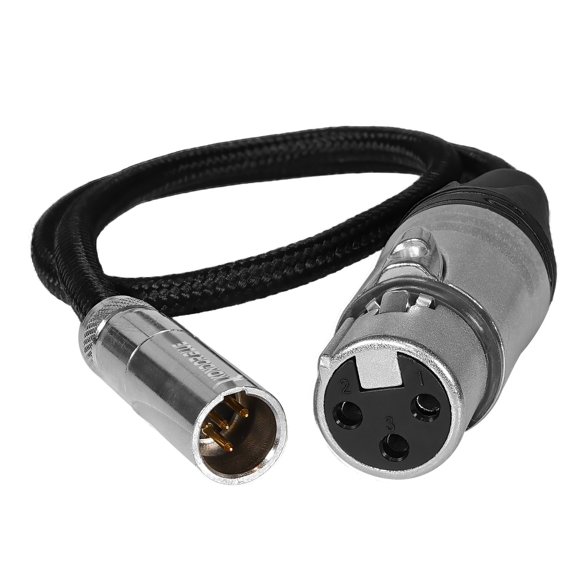 kondor-blue-ta4m-mini-xlr-4-pin-male-auf-xlr-female-audio-kabel-16-40-cm image 2