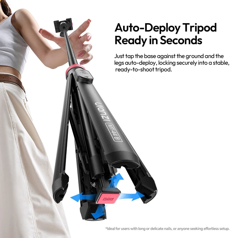 ulanzi-mt-44b-2-in-1-selfie-stick-quadpod-s056-handy-stativ image 4