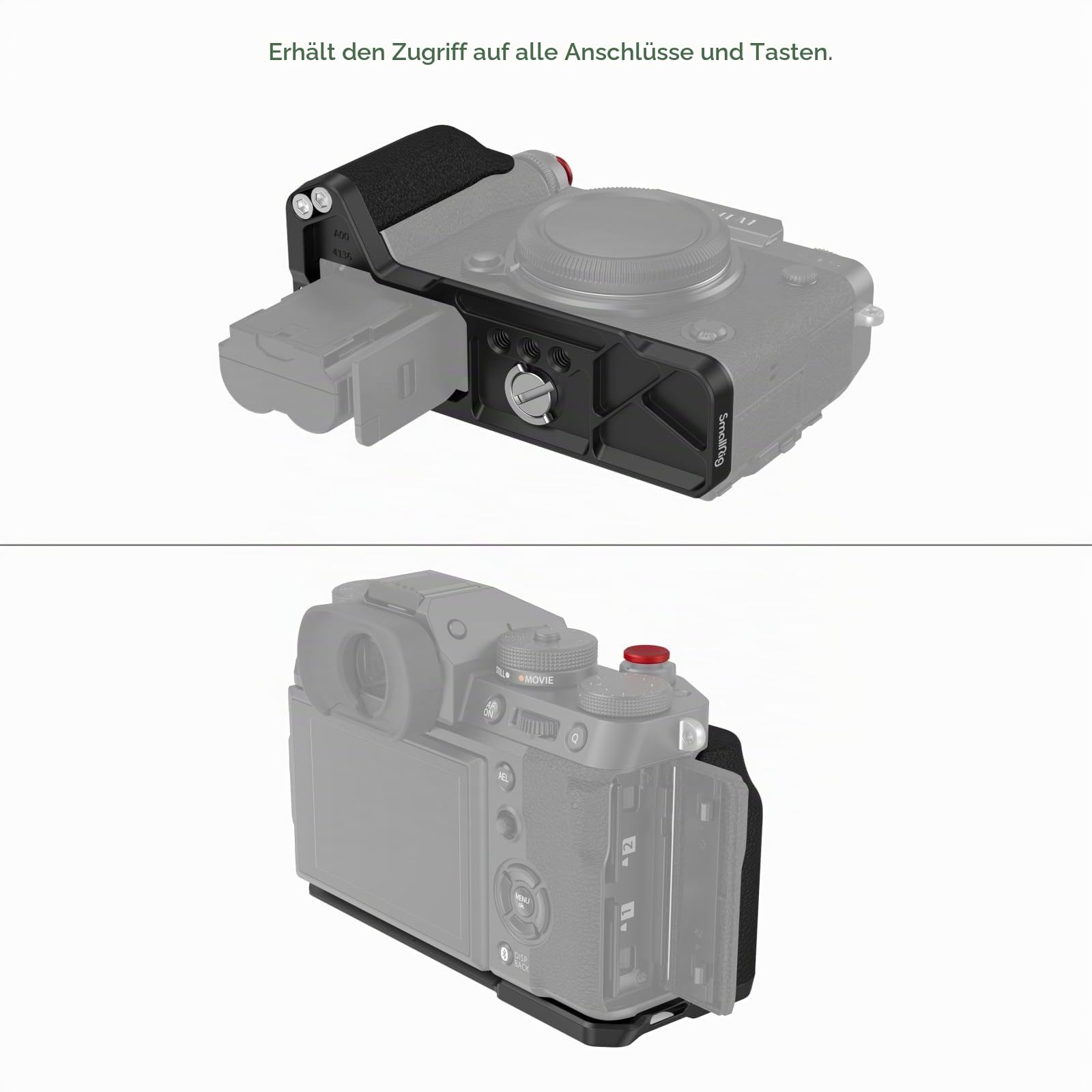 smallrig-x-t5-l-bracket-grip-f-r-fujifilm-x-t5-arca-schwarz-4260 image 5