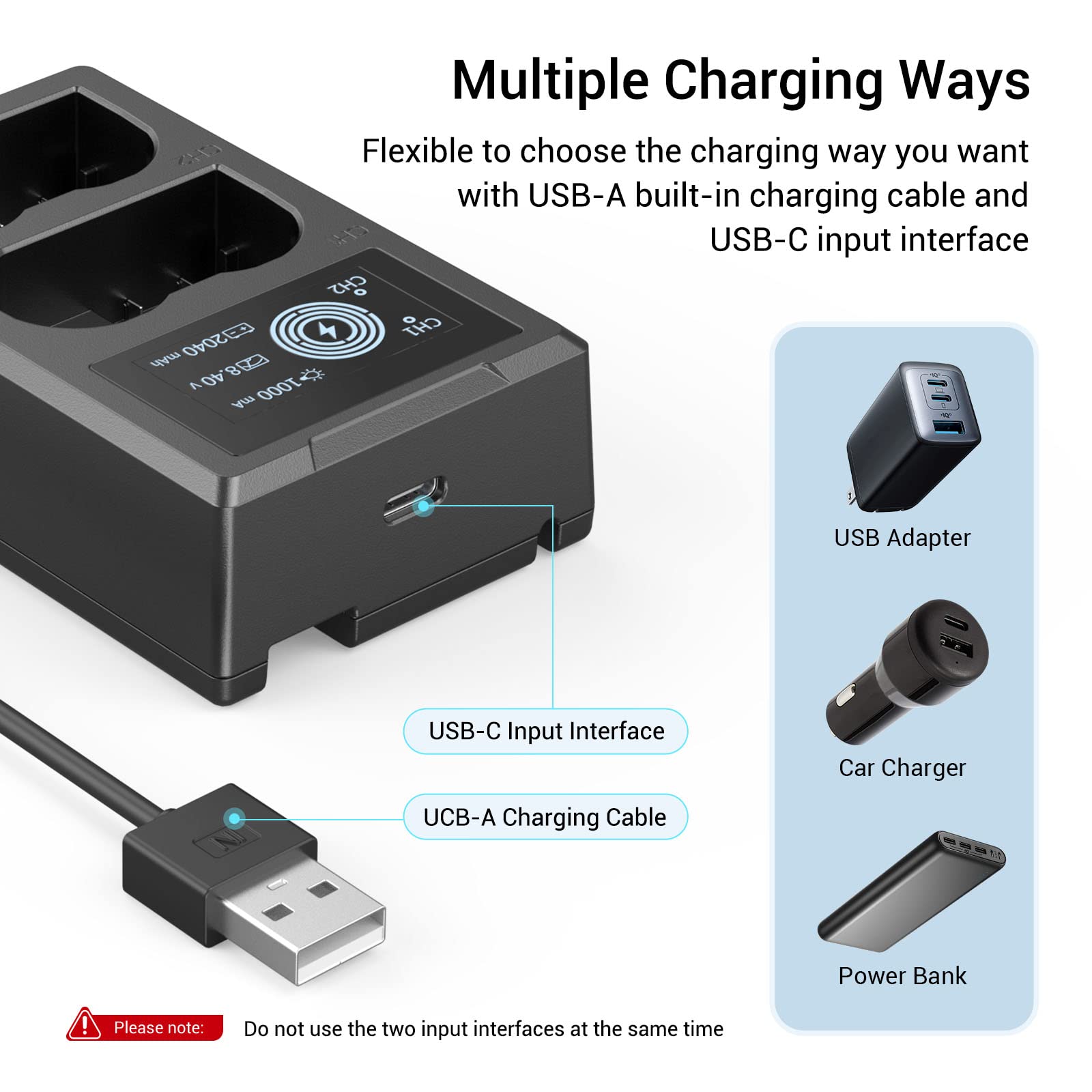 smallrig-en-el15-akku-set-3820-2x-2040mah-lcd-dual-ladeger-t-f-r-nikon image 8