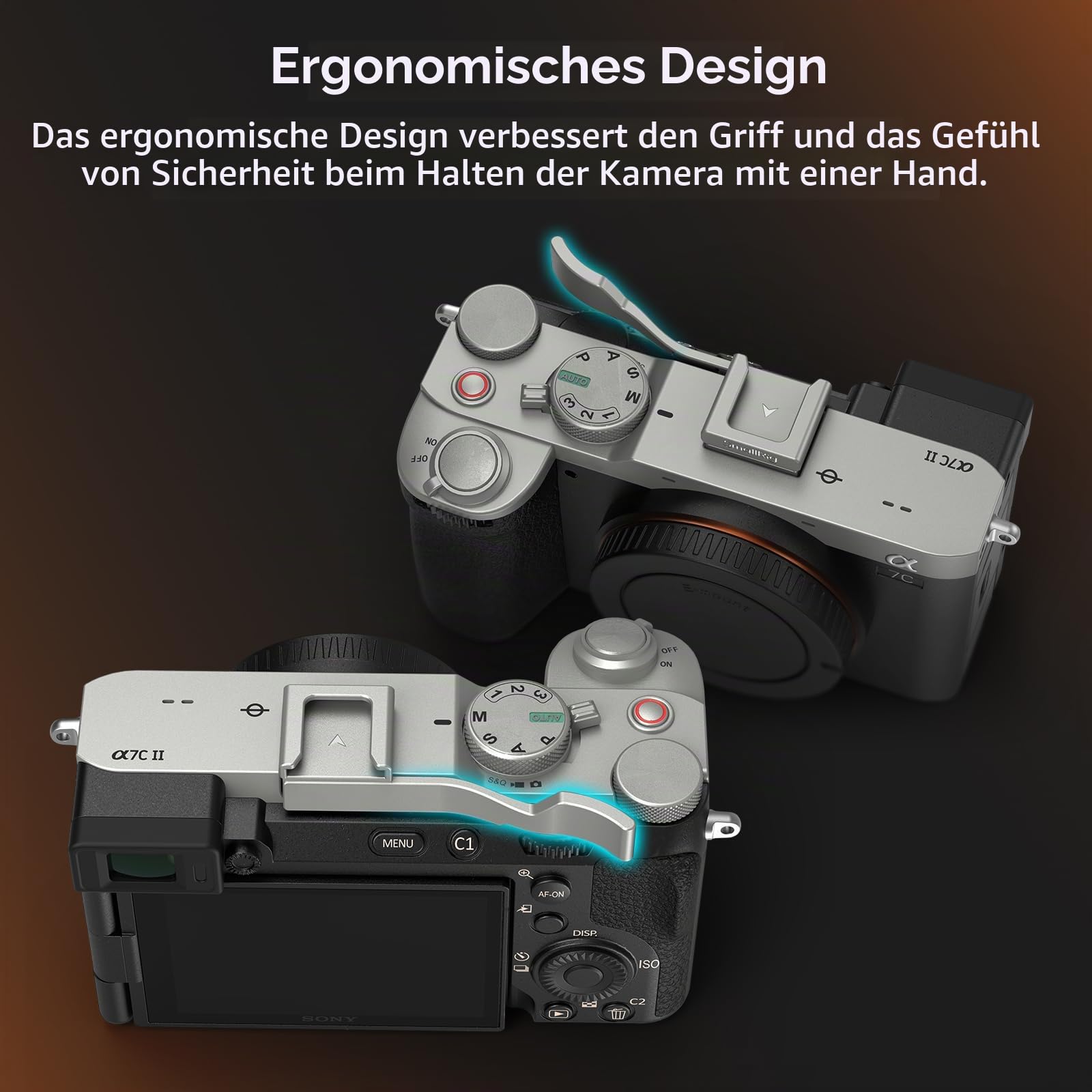 smallrig-4818-daumengriff-silber-f-r-sony-alpha-7c-7c-ii-7cr-mit-blitzschuh-8g image 5