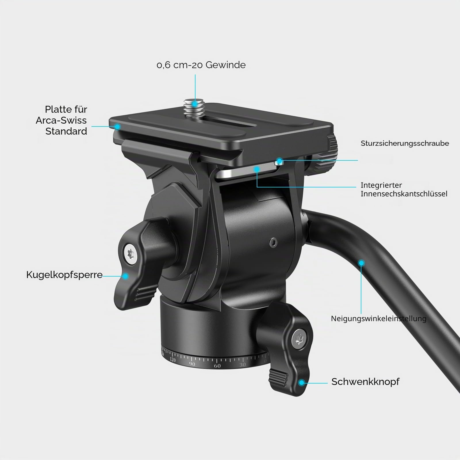smallrig-3259b-ch10-fluidkopf-pan-tilt-stativkopf-3kg-mit-arca-swiss-platte image 2