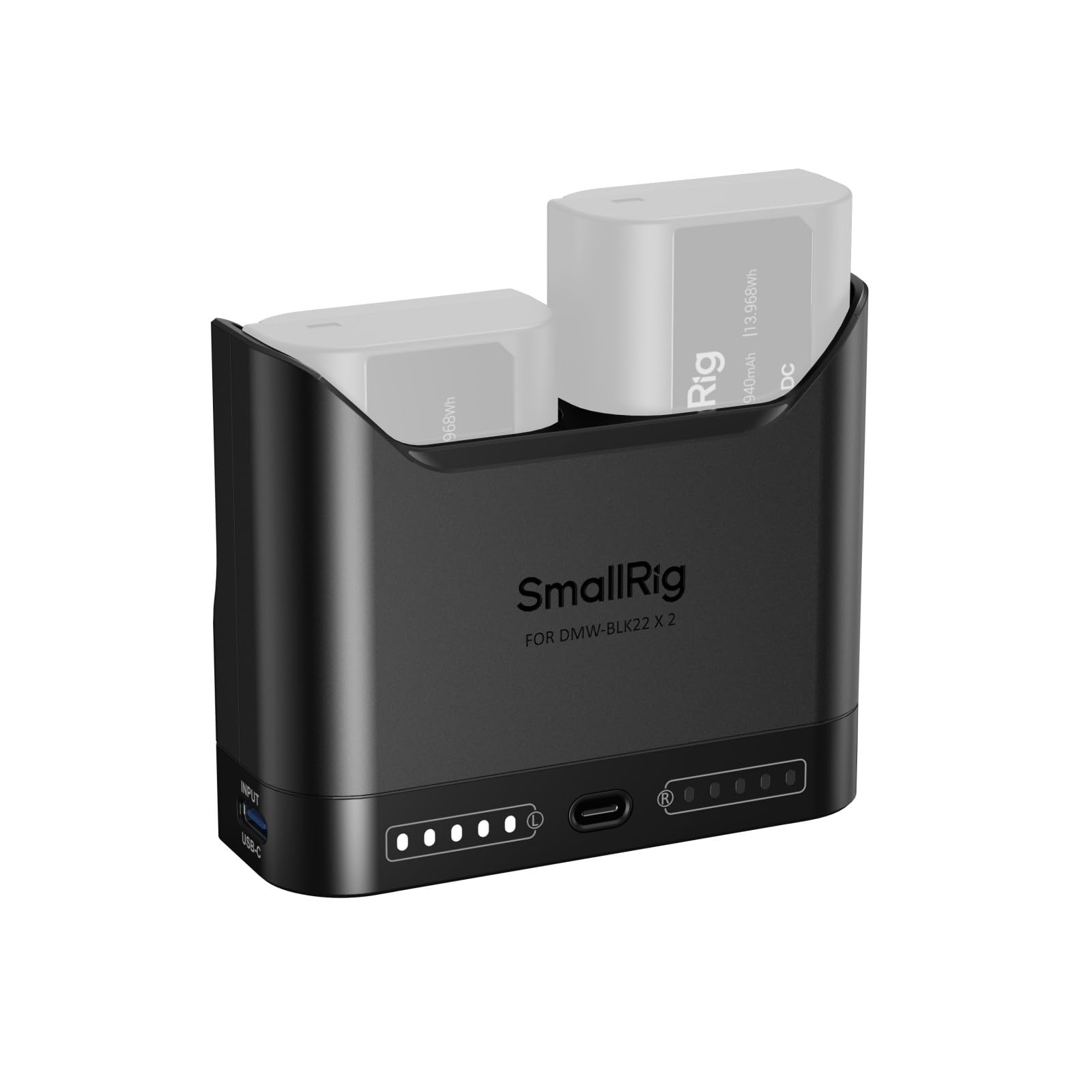 smallrig-dmw-blk22-akkuladeger-t-5492-dual-slot-22-5w-usb-c-f-r-panasonic-lumix image 1