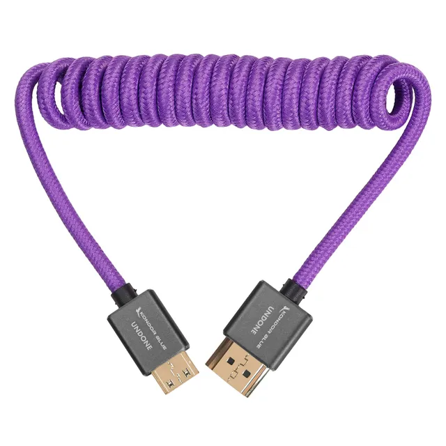 kondor-blue-gerald-undone-mk2-mini-hdmi-auf-hdmi-kabel-12-24-coiled-lila image 1