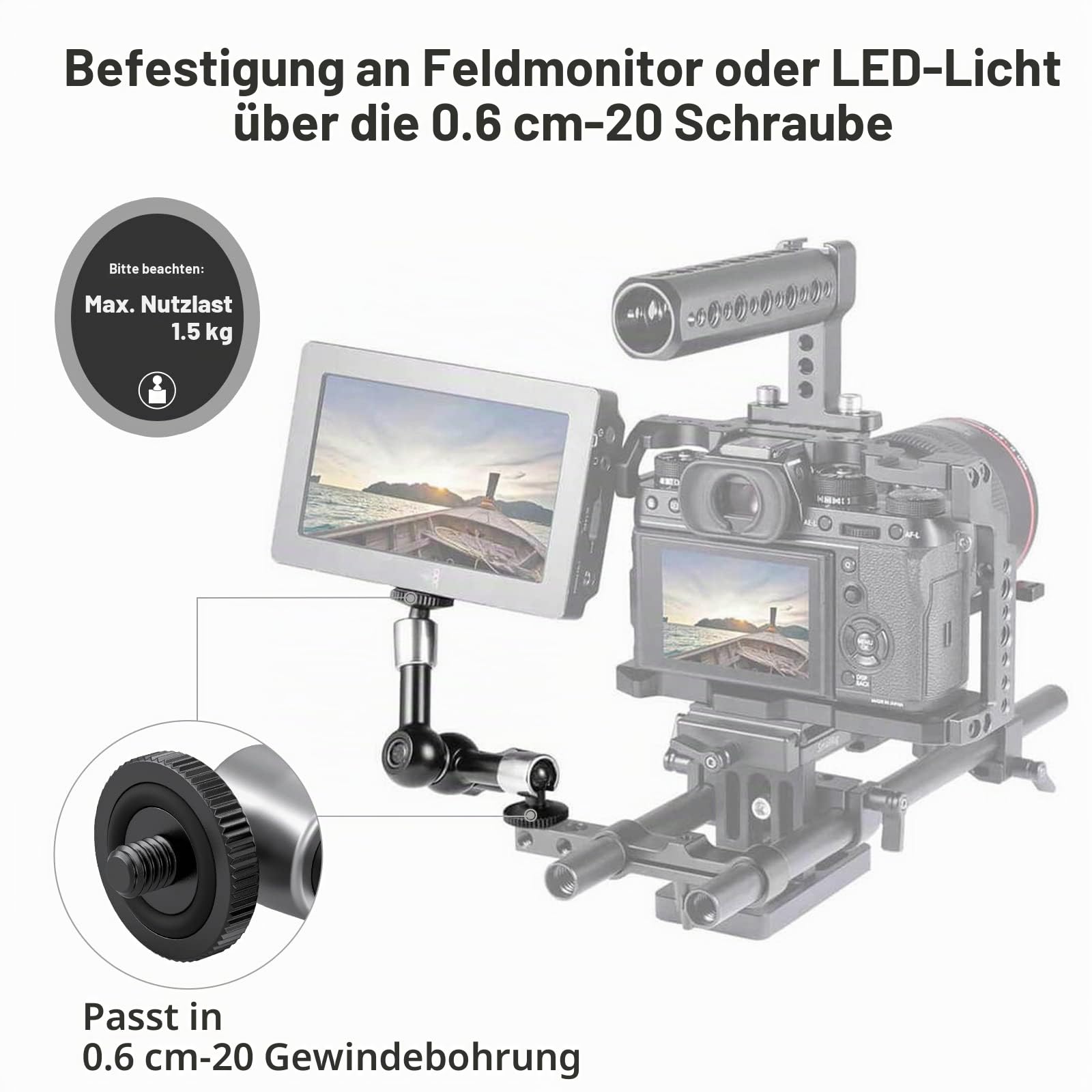 smallrig-2065b-magic-arm-5-5-zoll-f-r-monitor-rig image 4
