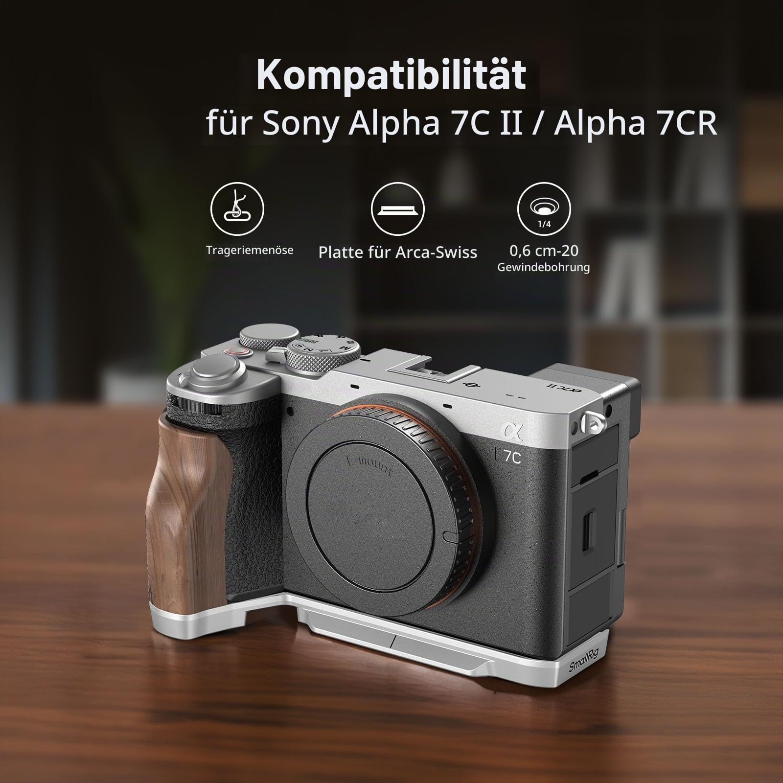 smallrig-4796b-l-griff-mit-holz-und-arca-platte-f-r-sony-a7c-ii-a7cr image 6