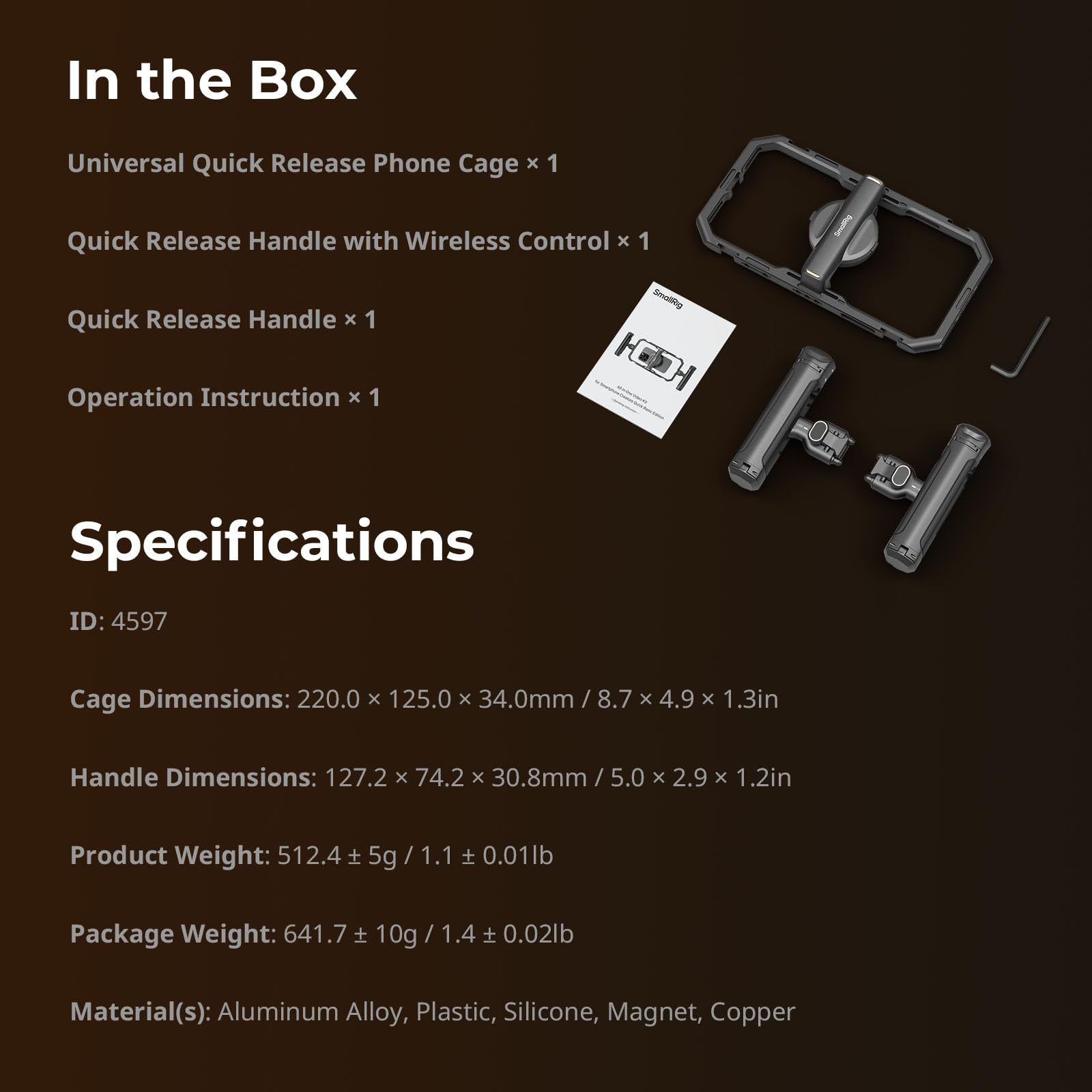 smallrig-4597-universal-quick-release-phone-cage-kit-alu-mit-magsafe-funksteueru image 7
