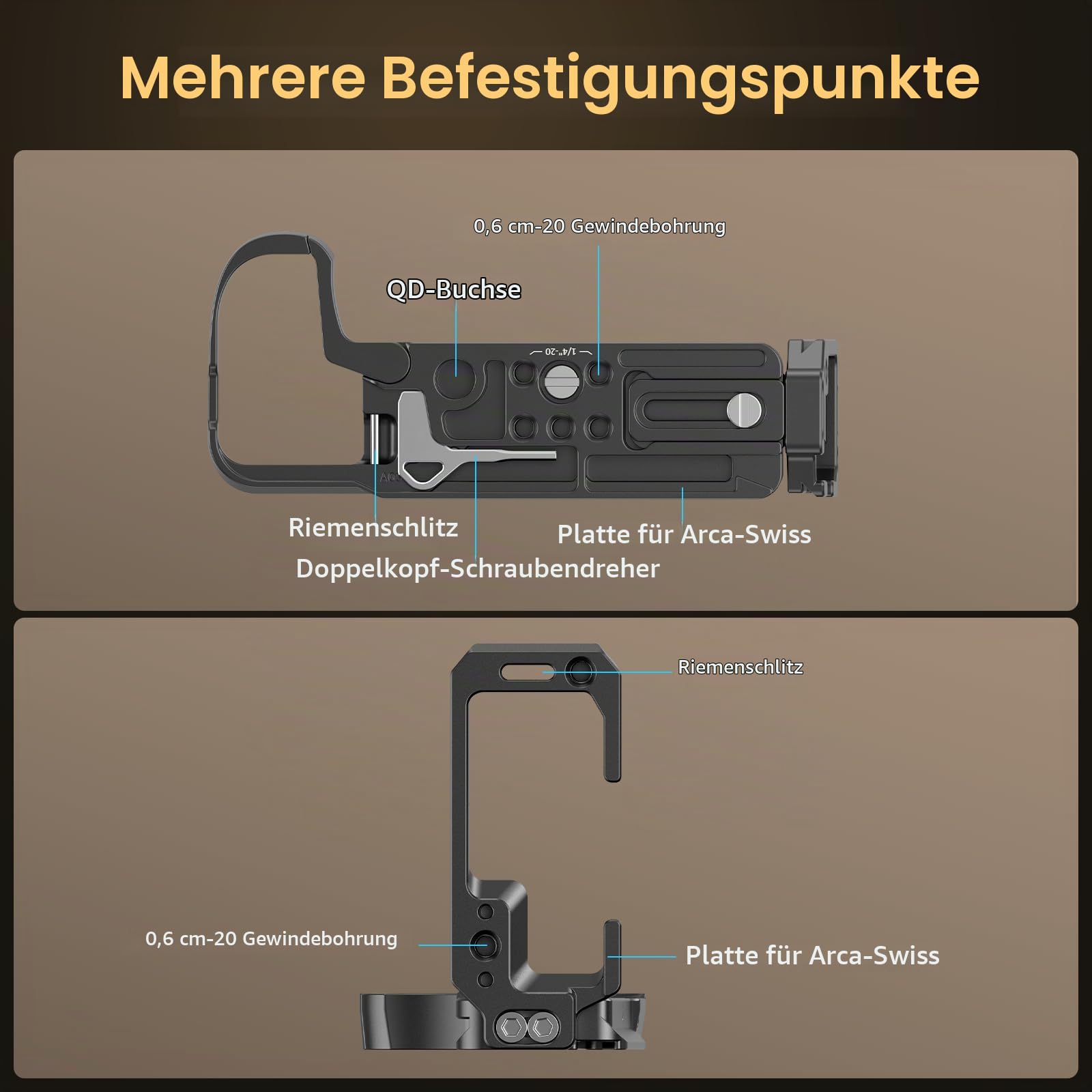 smallrig-4523-l-bracket-l-shape-plate-f-r-nikon-z6iii-arca-swiss image 2