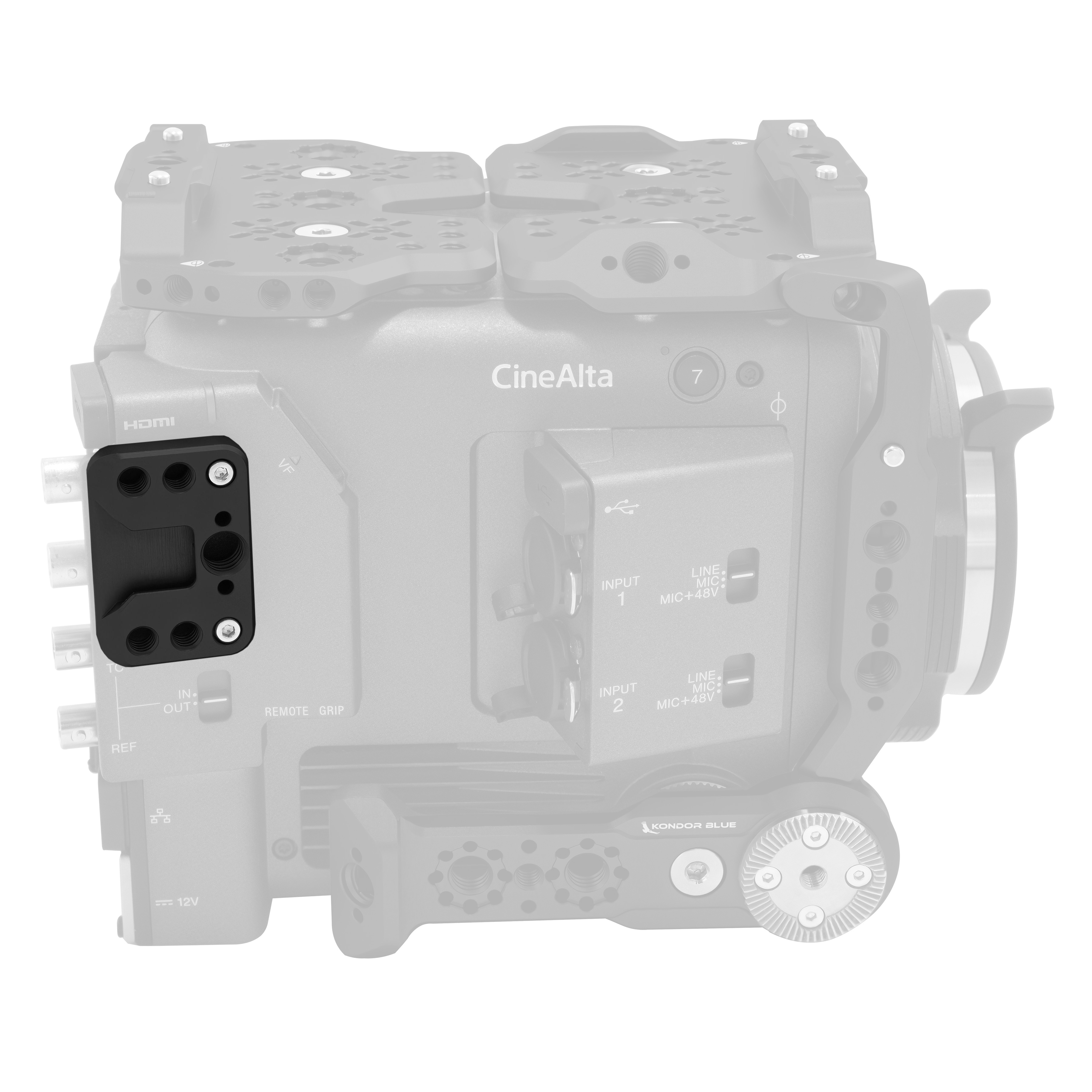 kondor-blue-side-ports-plate-f-r-sony-burano-cage image 2