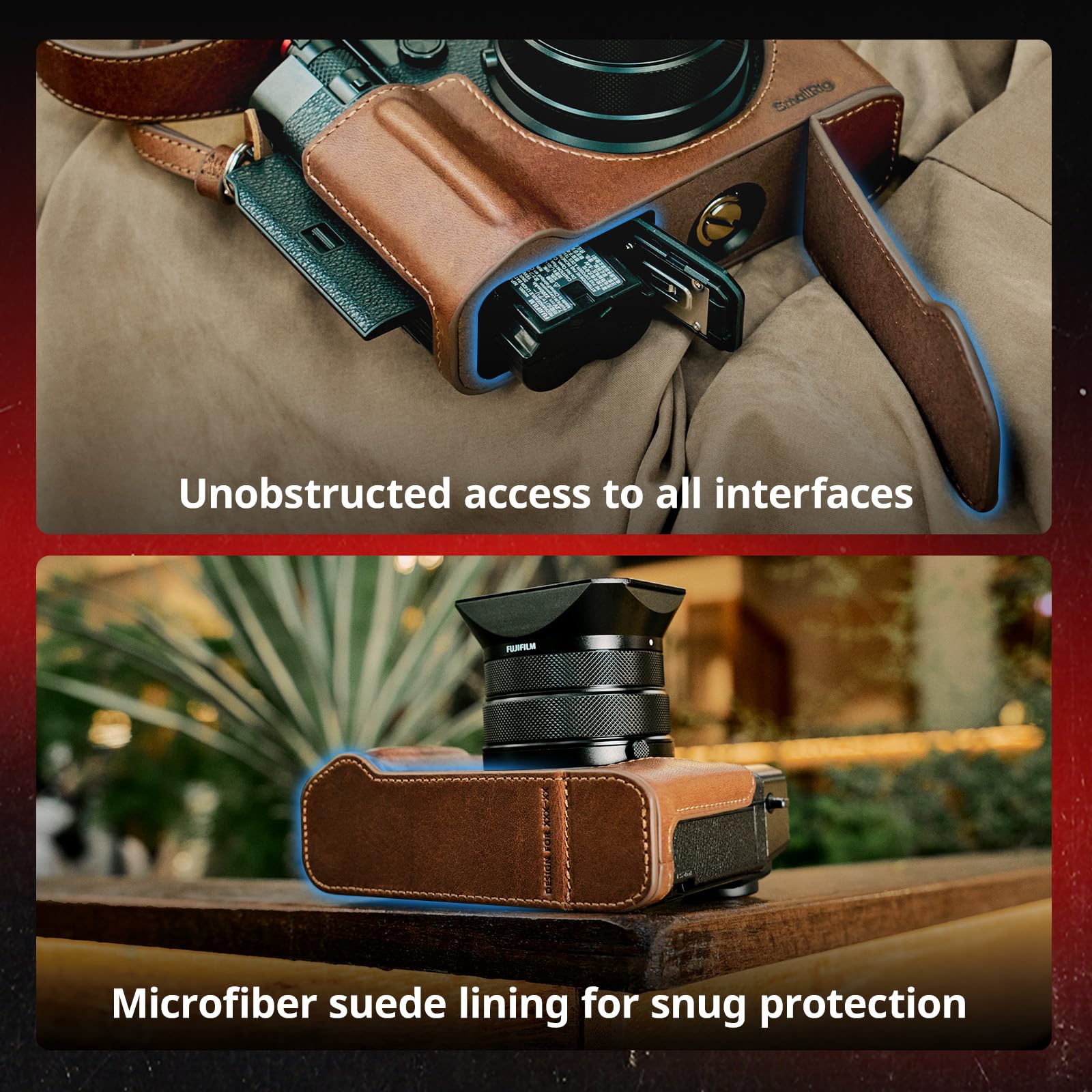 smallrig-5268-leder-set-braun-f-r-fujifilm-gfx100rf-mit-tasche-griff-und-schulte image 4