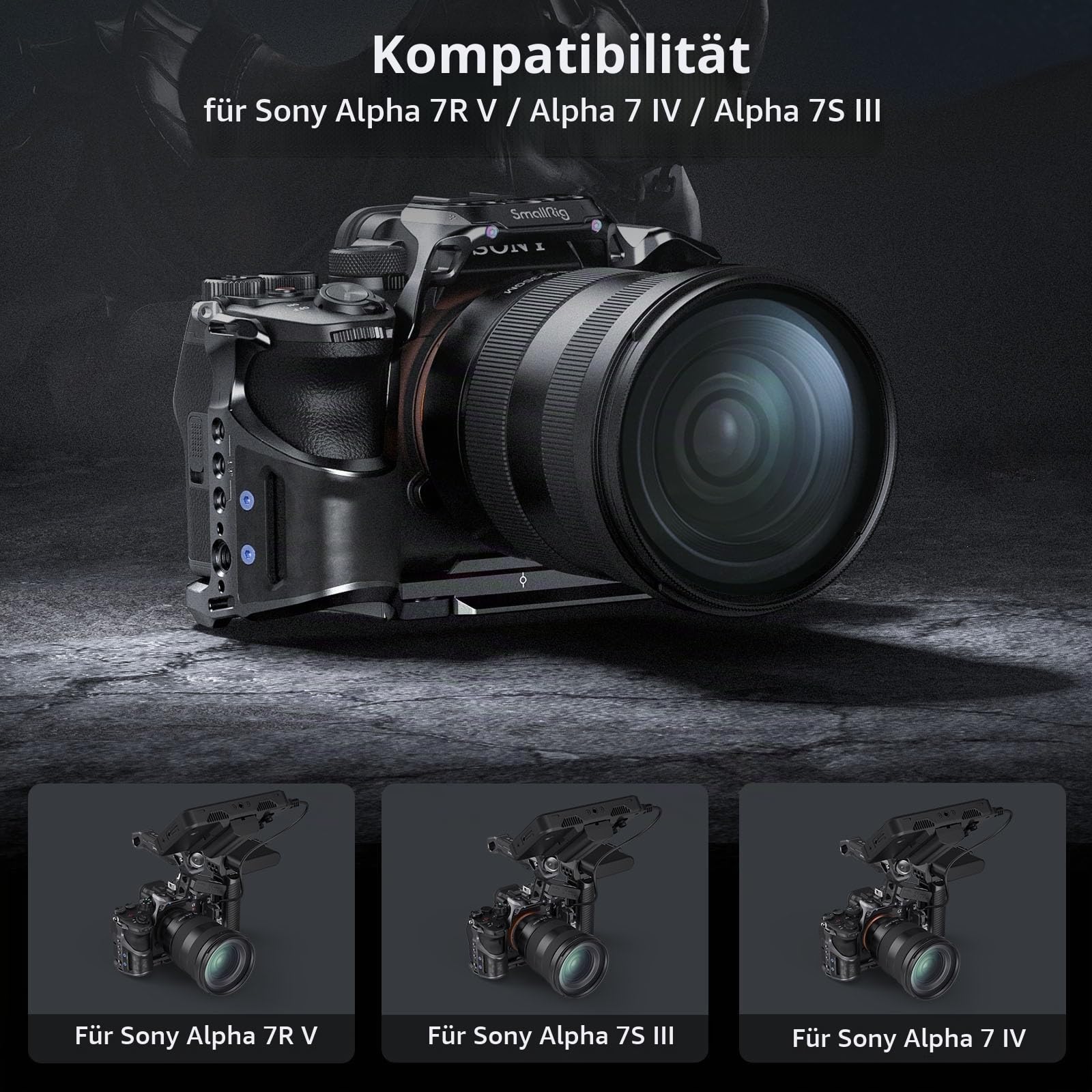 smallrig-4308-cage-kit-mit-kabelklemme-f-r-sony-alpha-7r-v-7-iv-7s-iii-kamera-ca image 2