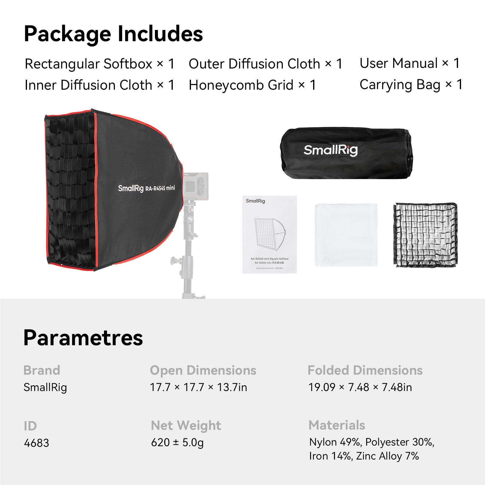 smallrig-4683-ra-r45-rechteck-softbox-45x45-cm-f-r-rc-60b image 8