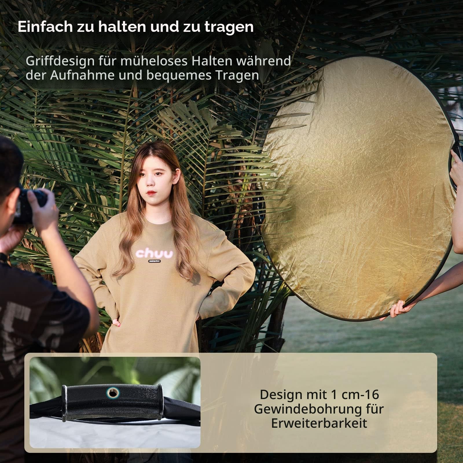 smallrig-4131-5-in-1-reflektor-110-cm-42-zoll-mit-griff-silber-gold-wei-schwarz image 3