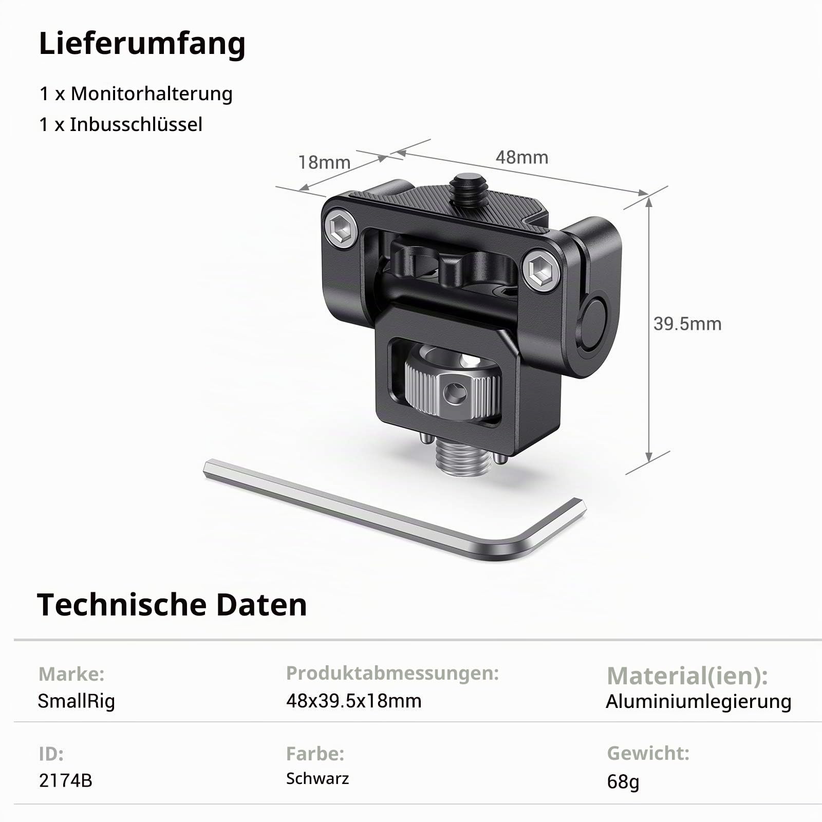 smallrig-2174b-kamera-monitor-mount-146-grad-neigbar-f-r-arri-3-8-zoll image 7