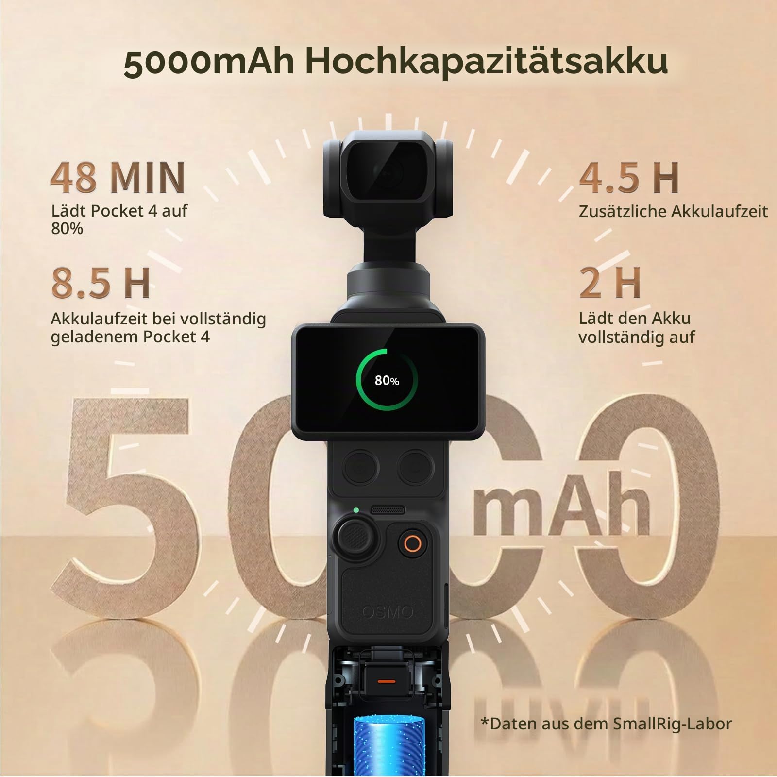 smallrig-5705-akkugriff-5000-mah-f-r-dji-osmo-pocket-4-pro-4-3-mit-1-4-gewinde image 3