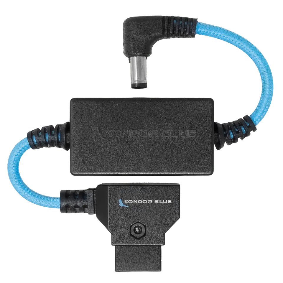 kondor-blue-24v-6-d-tap-auf-dc-kabel-right-angle-f-r-canon-c80-c70 image 1