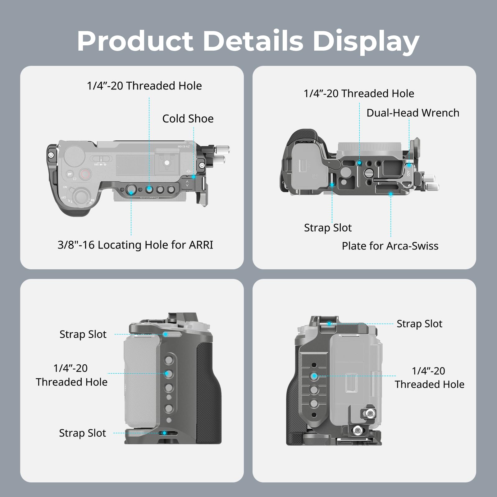 smallrig-4949-hawklock-schnellwechsel-k-fig-kit-f-r-sony-zv-e10-ii image 2