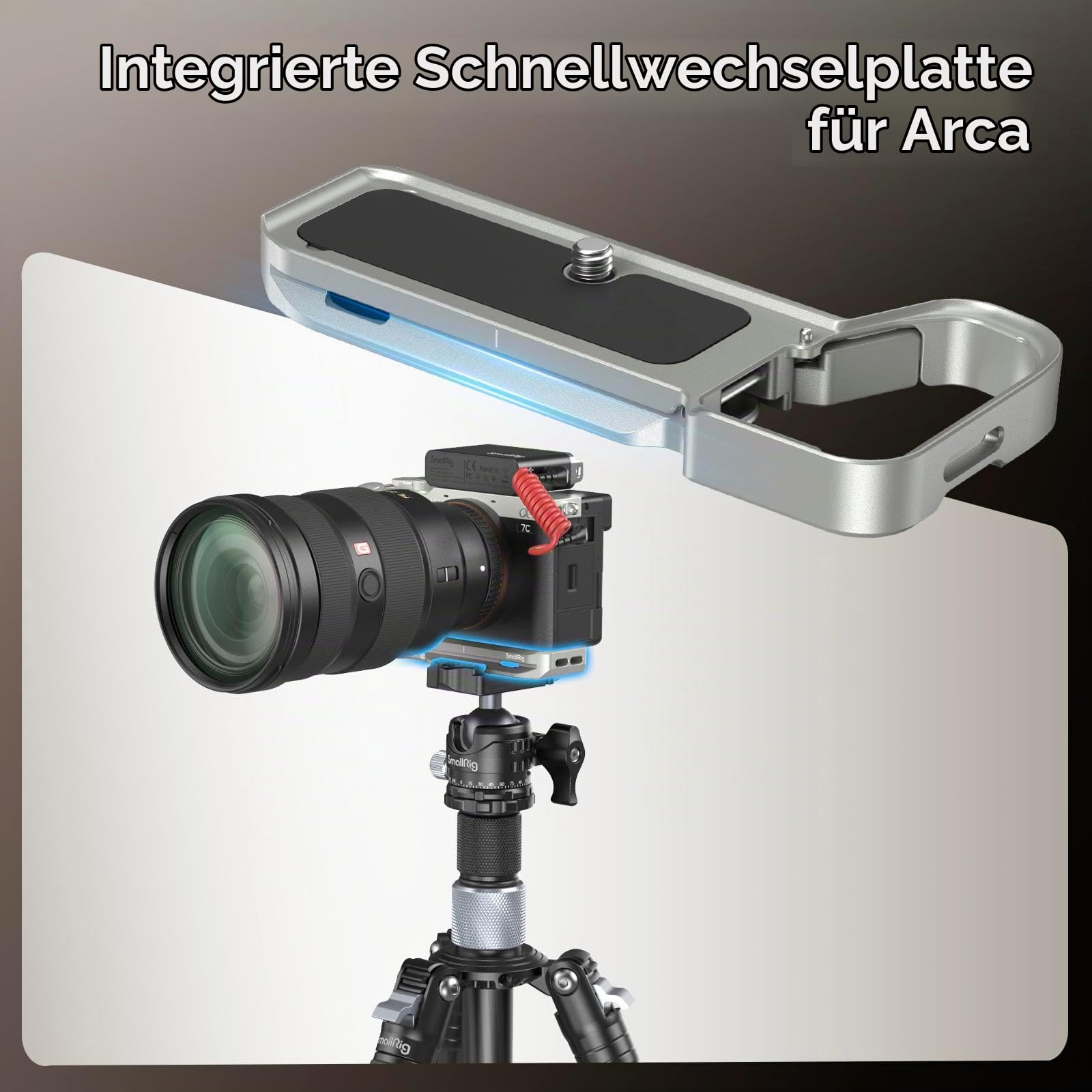 smallrig-grundplatte-5482-f-r-sony-alpha-7c-ii-7cr-mit-airtag-slot-silber image 6
