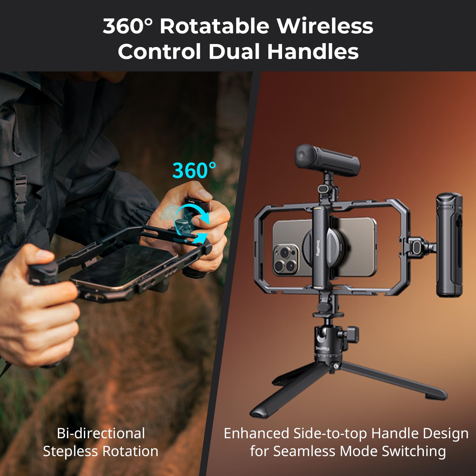 smallrig-4704-all-in-one-universal-quick-release-phone-rig-kit-pro-mit-led-mikro image 4