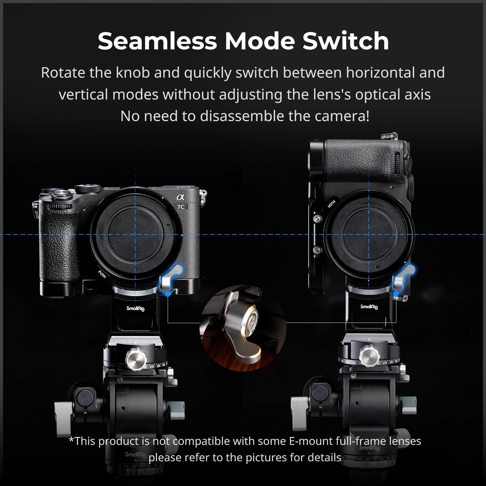 smallrig-4570-stativplatte-horizontal-zu-vertikal-f-r-sony-alpha-7c-ii-7cr-arca- image 2