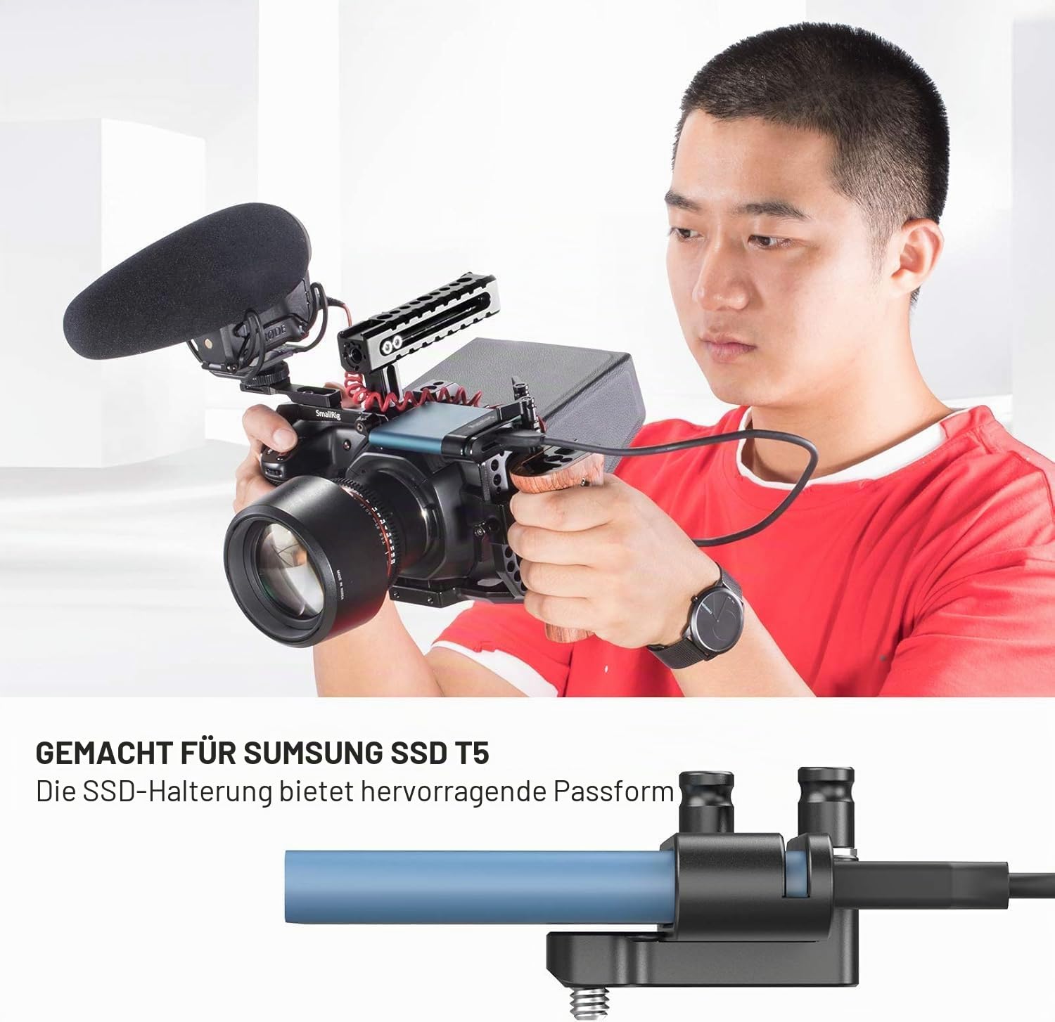 smallrig-2245b-ssd-montagehalterung-f-r-samsung-t5-ssd-f-r-bmpcc-4k-6k-cage image 2