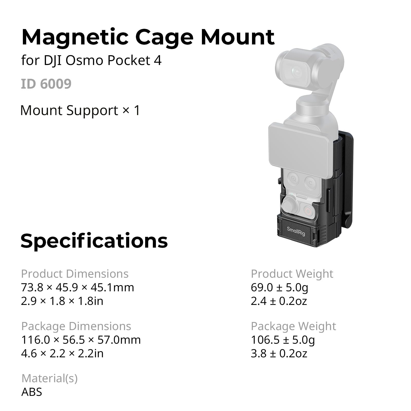 smallrig-6009-faltbarer-magnet-halterungsst-nder-f-r-dji-osmo-pocket-4p-4 image 8