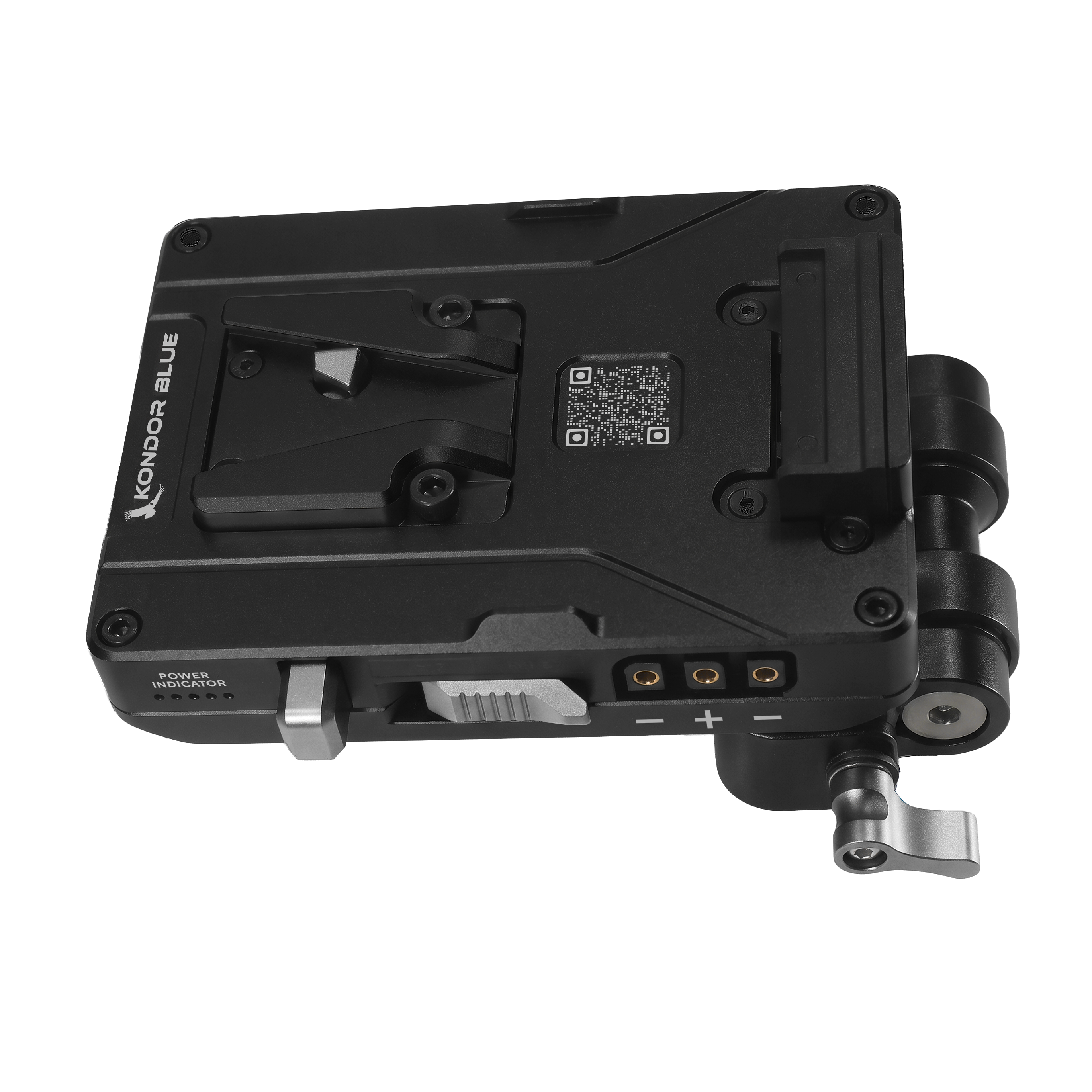 kondor-blue-v-mount-pro-battery-plate-mit-swiveling-rod-block image 8