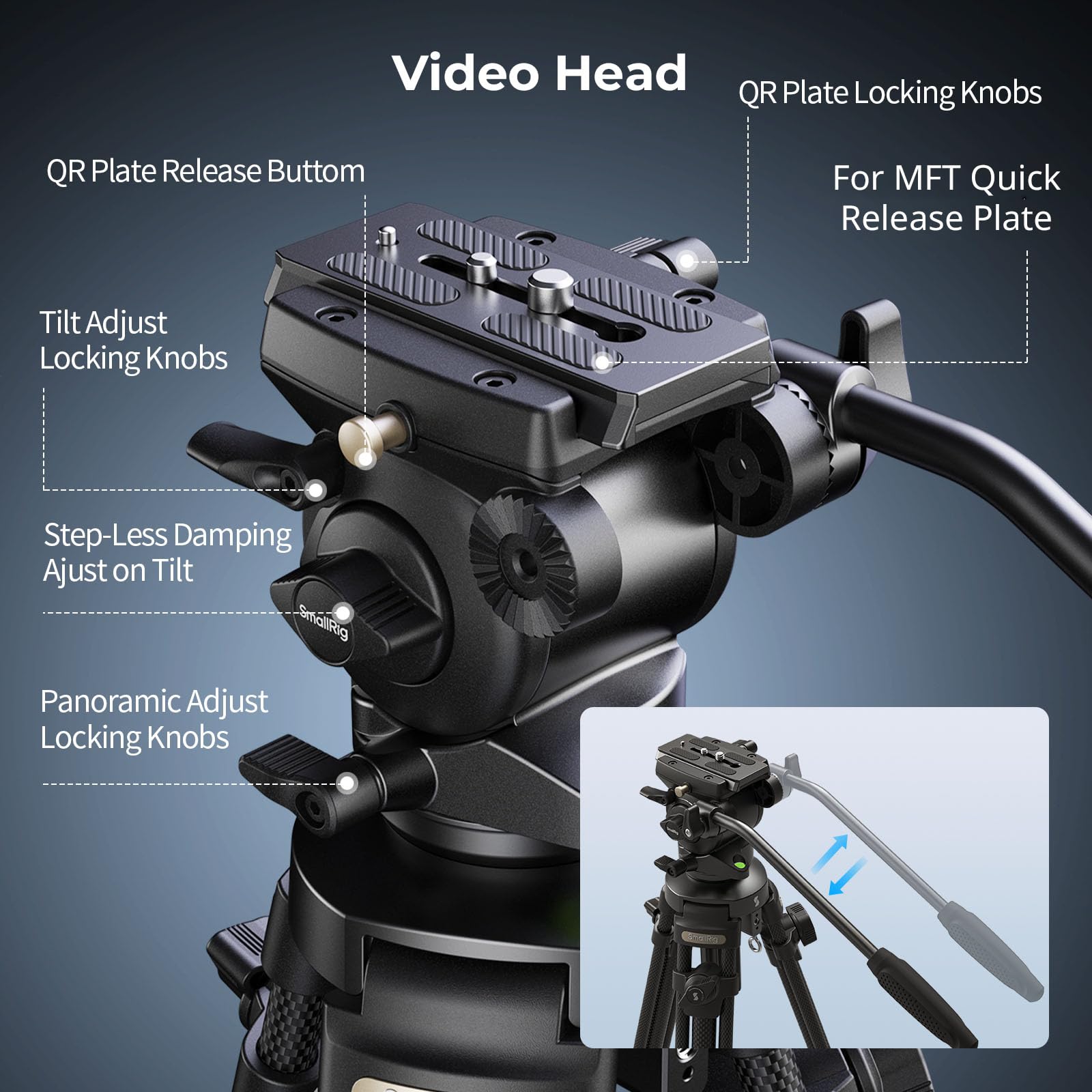 smallrig-ad-50-4685-videostativ-carbon-163-cm-mit-fluidkopf image 6