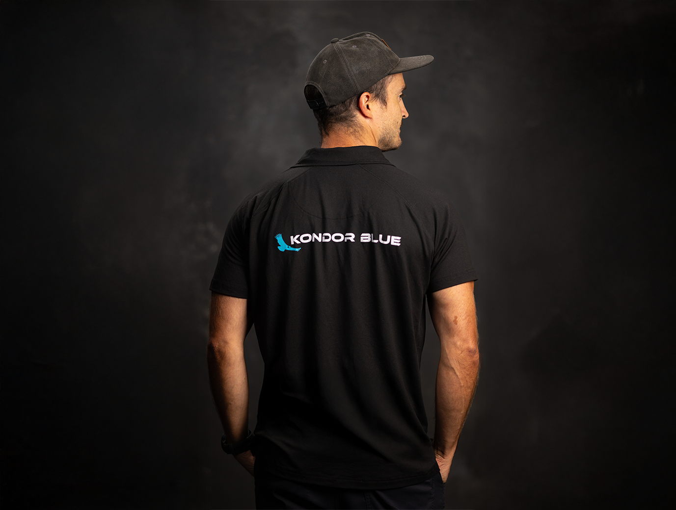 kondor-blue-polo-shirt-stretch-athletic-polo-schwarz image 3