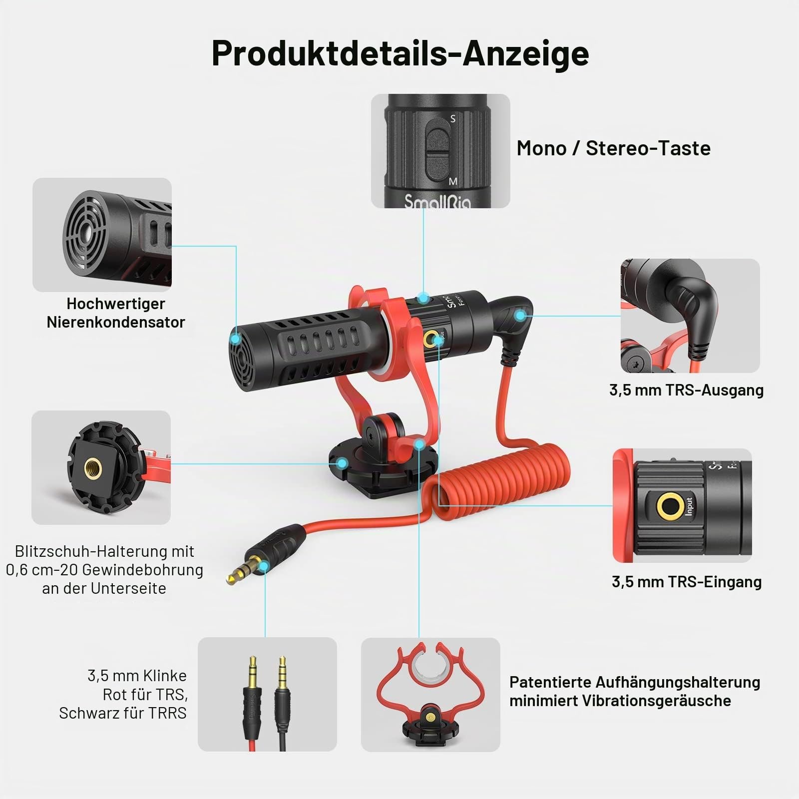 smallrig-forevala-s20-3468-dual-input-videomikrofon-richtmikrofon-3-5-mm-trs-trr image 7