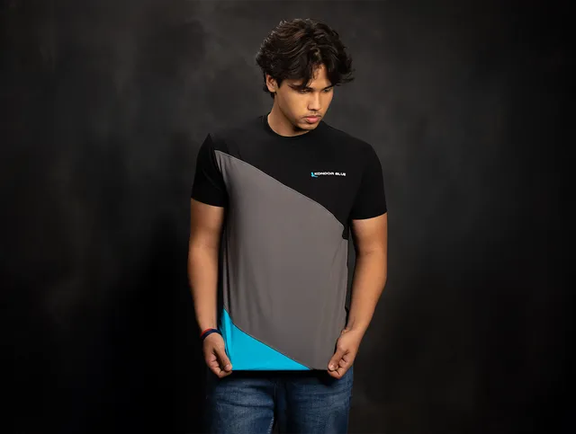 kondor-blue-tri-color-t-shirt-baumwollmix image 1