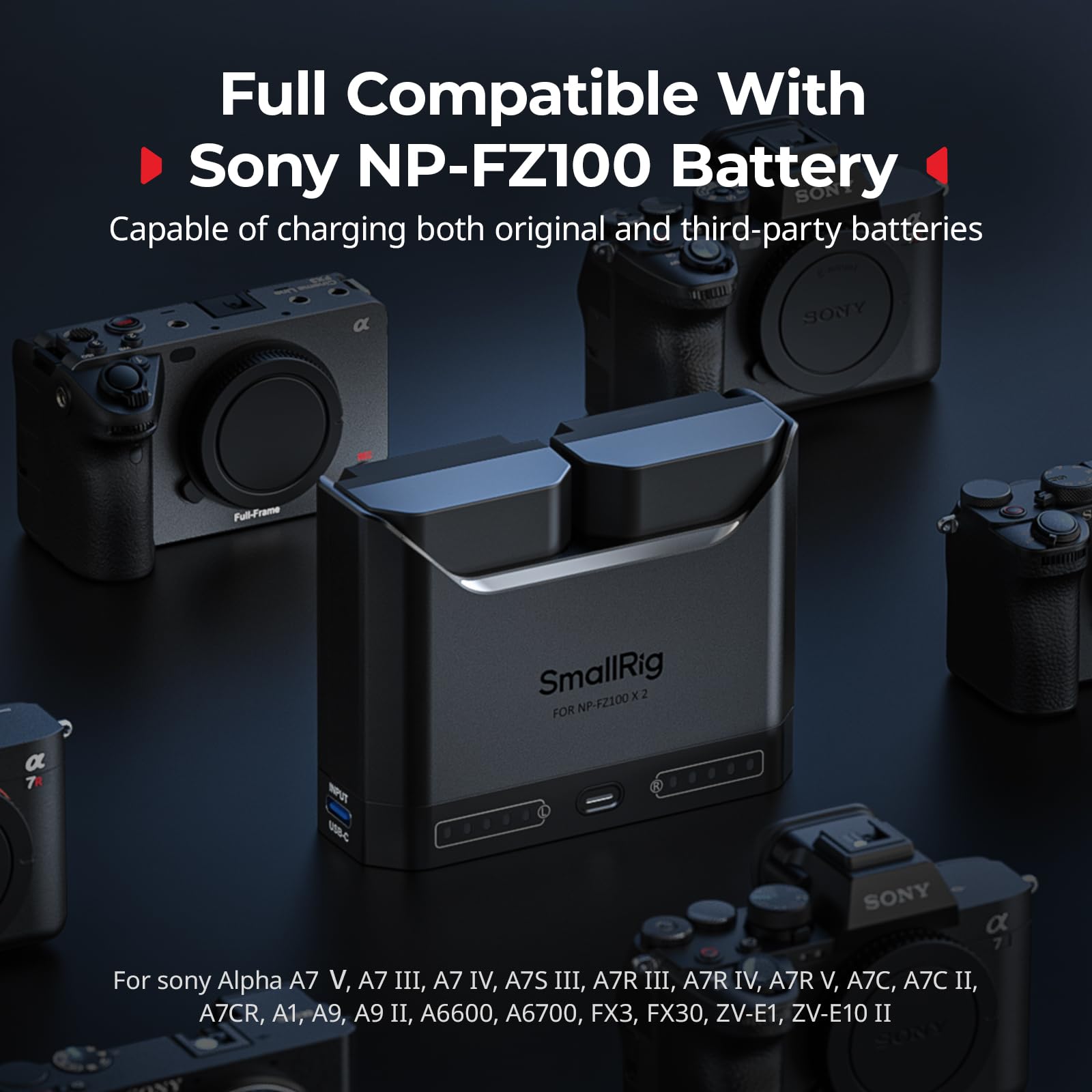 smallrig-np-fz100-akku-set-mit-dual-ladeger-t-2x-1940mah-usb-c-f-r-sony image 5