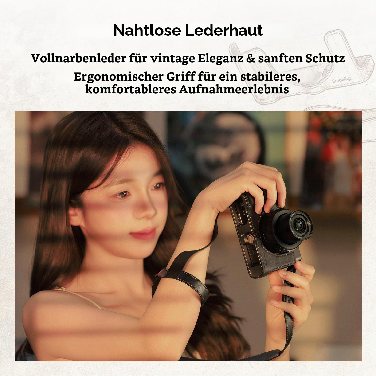 smallrig-6274-leder-halbtasche-f-r-panasonic-lumix-l10-mit-schultergurt-schwarz image 3