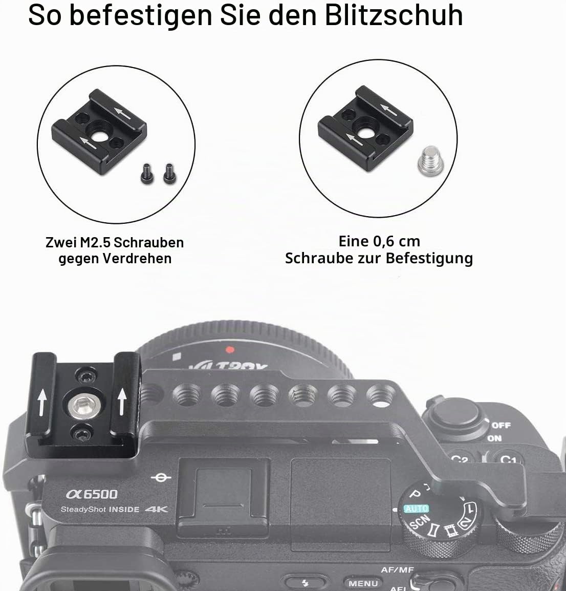 smallrig-1241-cold-shoe-adapter-mit-1-4-gewinde image 2