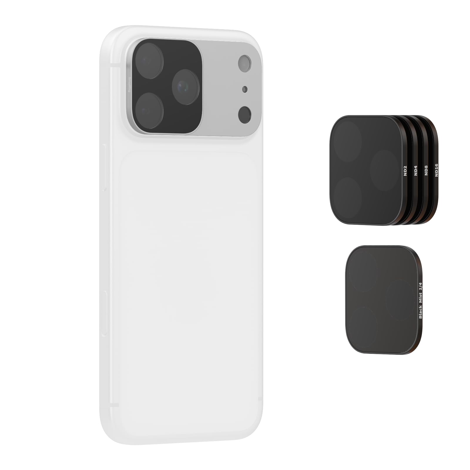 smallrig-6074-square-nd-black-mist-filter-kit-6er-f-r-iphone-17-pro-silber image 1