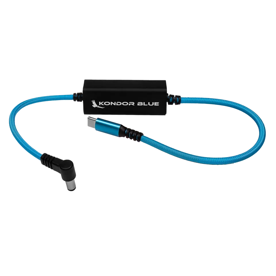 kondor-blue-dc-auf-usb-c-power-delivery-kabel-16-100w-f-r-mirrorless-kameras image 1