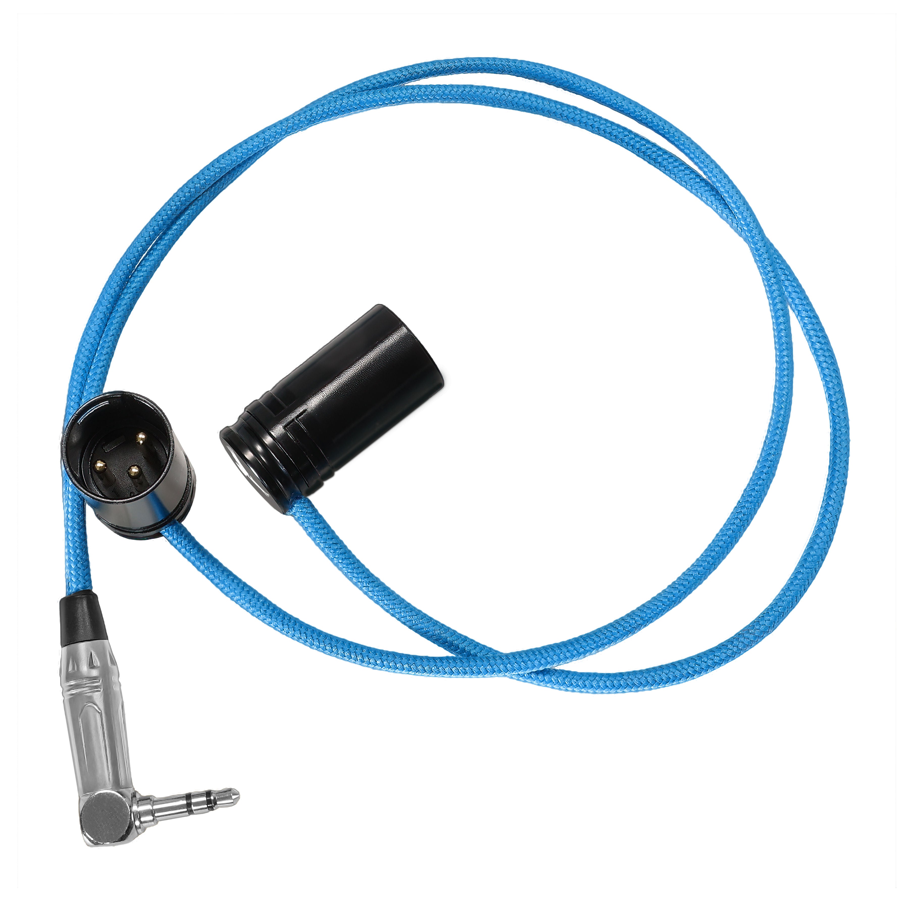 kondor-blue-16-low-profile-xlr-winkelkabel-dual-xlr-auf-stereo-3-5-mm-trs image 1