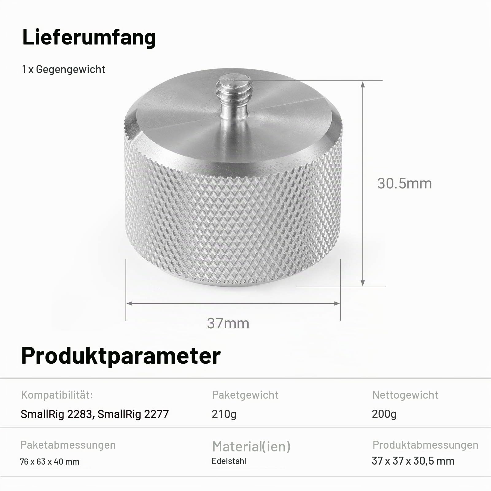 smallrig-aaw2285-gegengewicht-200g-counterweight-f-r-dji-ronin-s-zhiyun-gimbal image 7