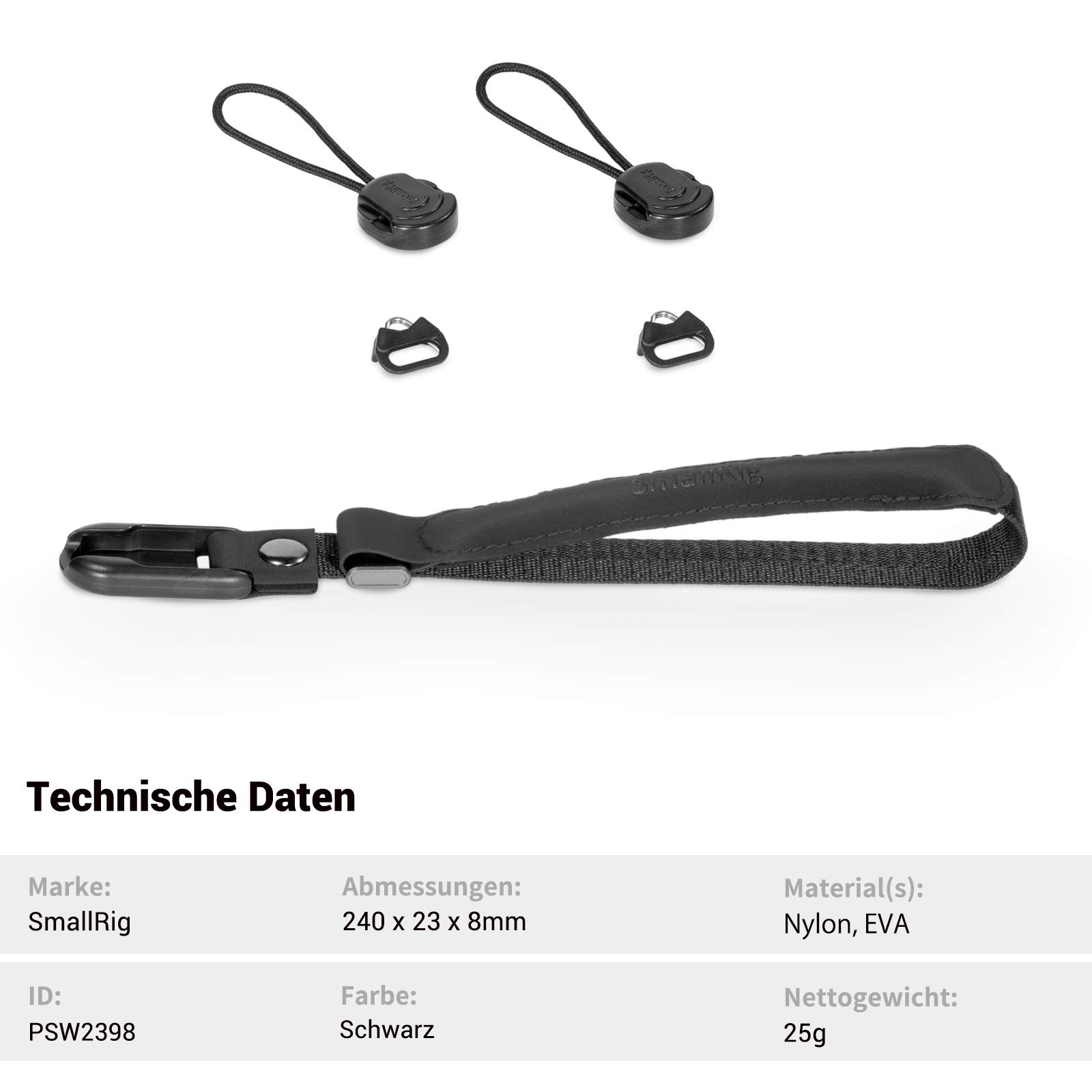 smallrig-camera-wrist-strap-handschlaufe-psw2398-f-r-sony-fujifilm-canon-nikon image 7