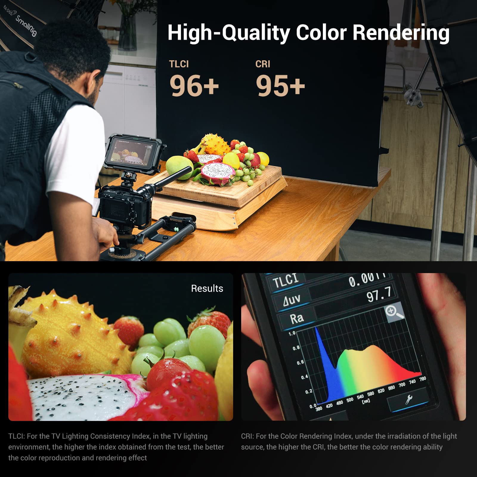 smallrig-rc-220d-3618-220w-cob-videoleuchte-2700k-6500k-bowens-mount image 3