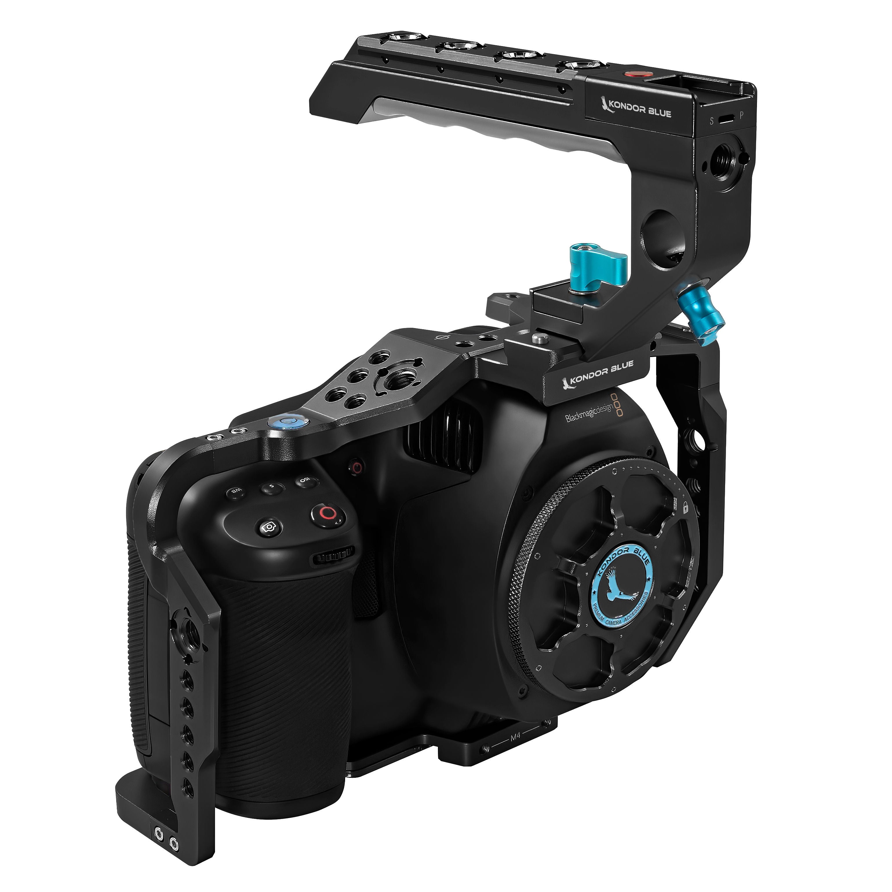 kondor-blue-cage-f-r-blackmagic-pocket-6k-pro-6k-g2-mit-top-handle image 8