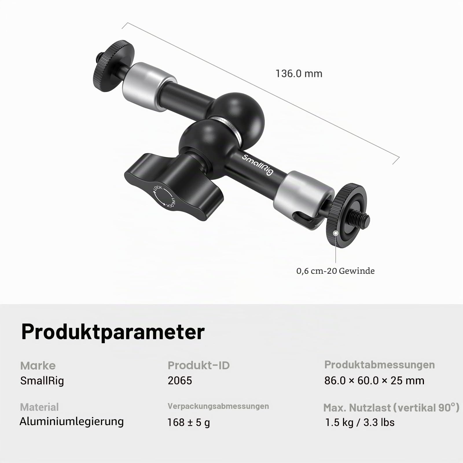 smallrig-2065b-magic-arm-5-5-zoll-f-r-monitor-rig image 7