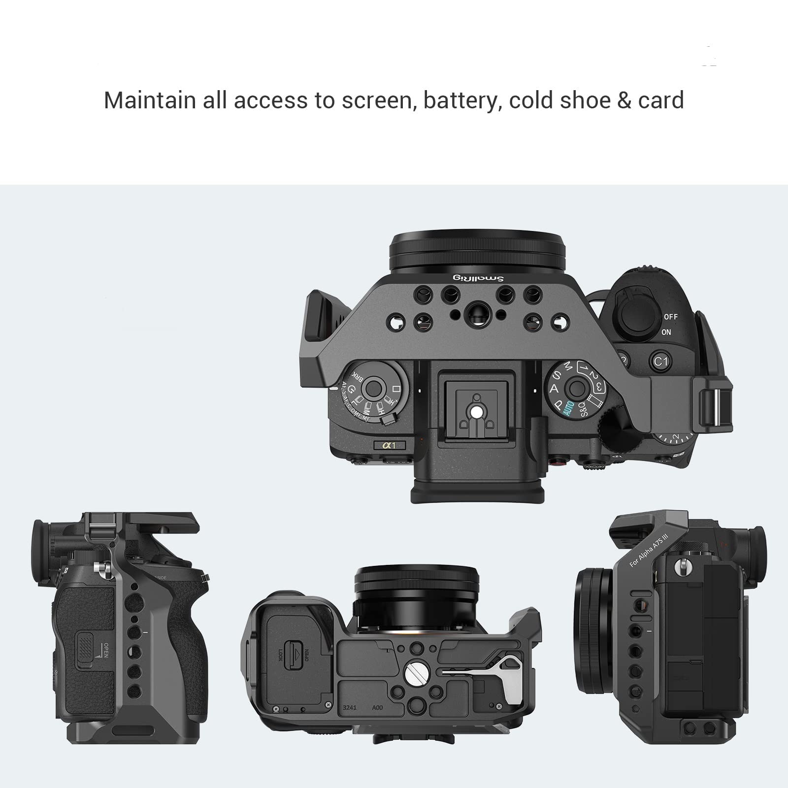 smallrig-2999-cage-k-fig-f-r-sony-a7s-iii-mit-cold-shoe-nato-schiene image 3