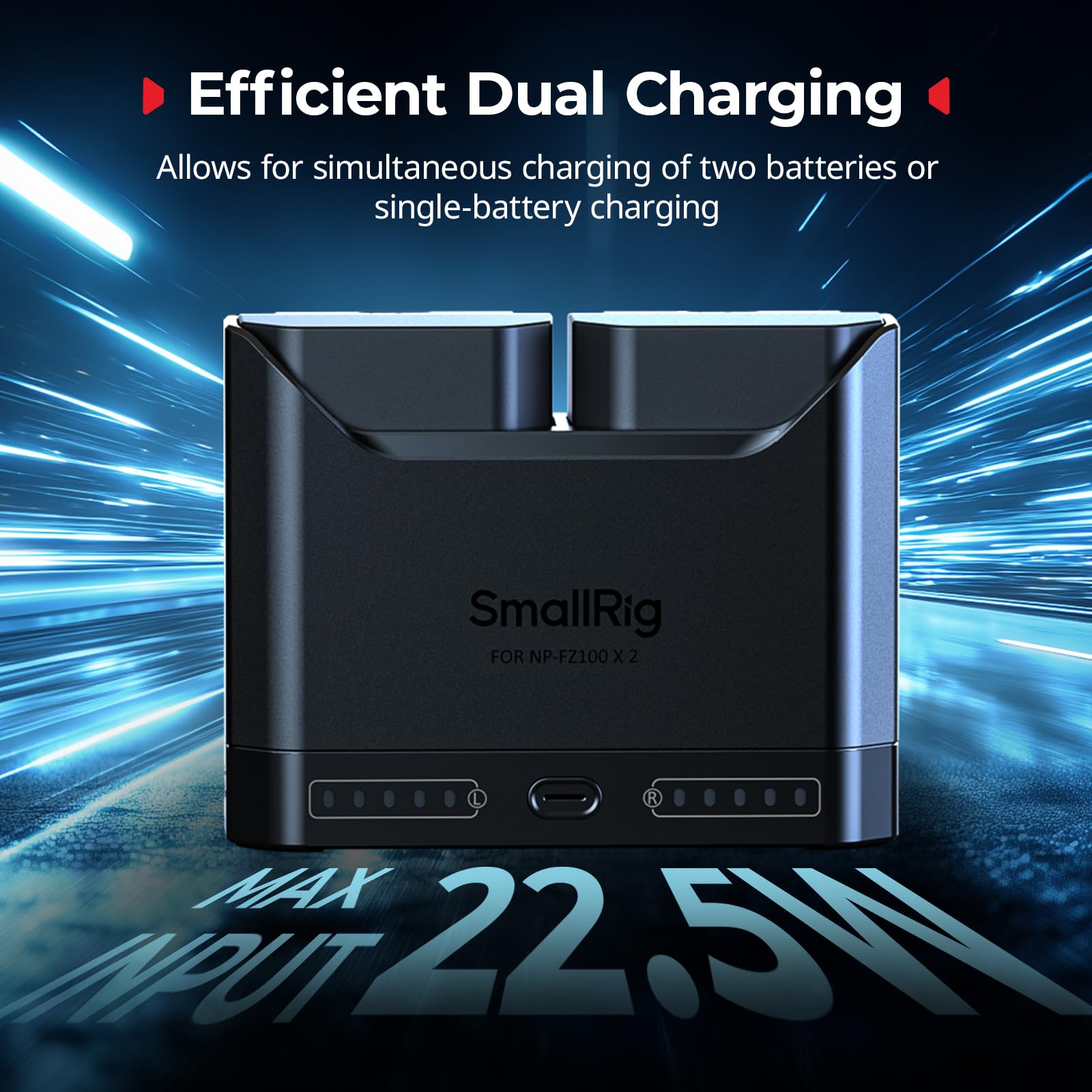 smallrig-np-fz100-akku-set-mit-dual-ladeger-t-2x-1940mah-usb-c-f-r-sony image 3