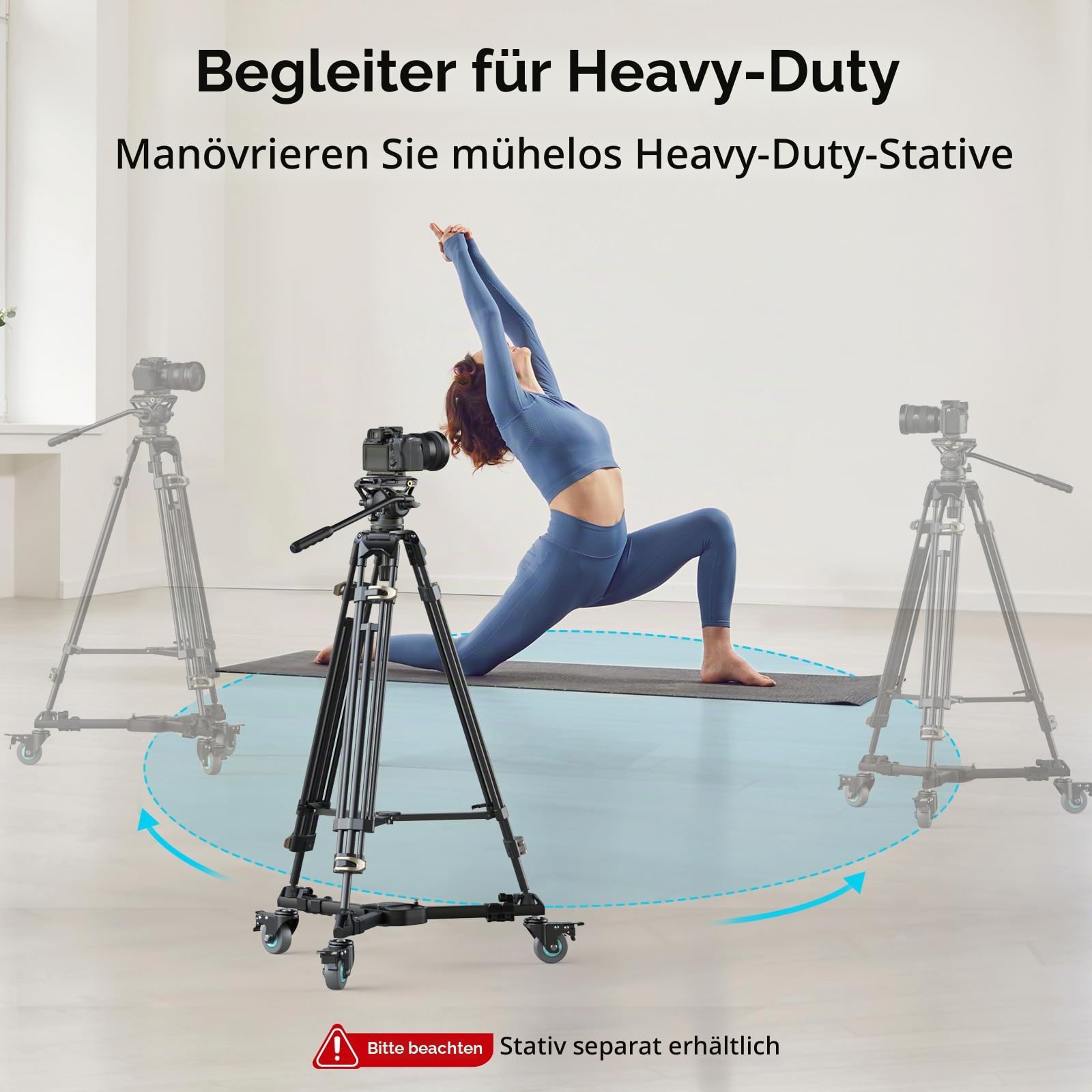 smallrig-5020b-quick-lock-stativ-dolly-heavy-duty-mit-3-gummir-dern-20-kg-tragkr image 2